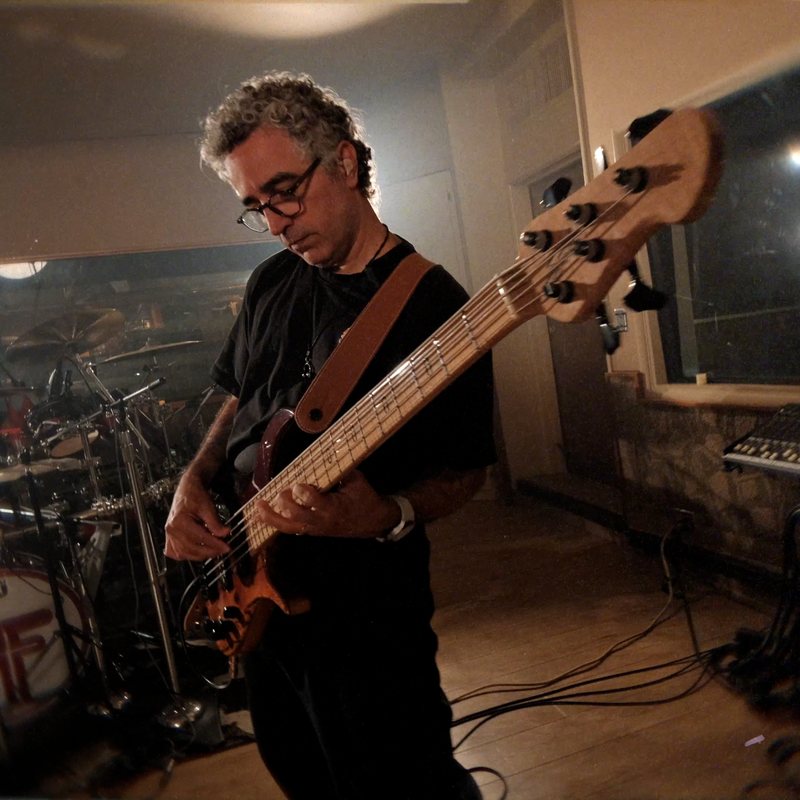Duca Tambasco playing bass
